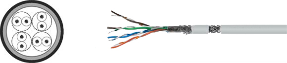 Bus Cables, Industrial Ethernet LAN Cables, 200IND, Hi-Tech Controls, Helukabel, RoHS Approved, RoHS Compliant