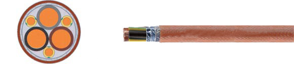 TOPFLEX&reg;-EMV-3 PLUS 2YSLCY-J for power supply connections to frequency converters, double shielded, 0.6/1 kV, Helukabel, Hi-Tech Controls