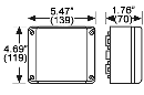 LX 0600 - Explosion Proof Empty Enclosure for Hazardous Areas, Polycarbonate (Surface-coated to avoid static discharge), without Terminal