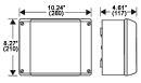 LX 3500 - Explosion Proof Empty Enclosure for Hazardous Areas, Polycarbonate (Surface-coated to avoid static discharge), without Terminal