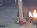 Static discharge ignition of gasoline vapor during a refueling process
