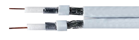 SAT-Coaxial Cables, up to 2150 MHz, for satellite receivers, double shielded, DUO 2x0.7 / 2.9, Coaxial, Video & Loudspeaker Cables, RoHS Approved, RoHS Compliant, Sealcon, 
