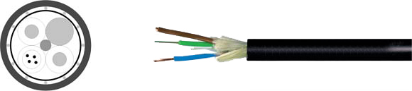 Fiber Optic Outdoor Cable Hybrid, Sealcon, , RoHS Approved, RoHS Compliant