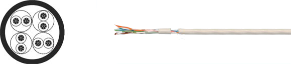 LAN Cable, 100 UTP flex, Sealcon, , RoHS Approved, RoHS Compliant