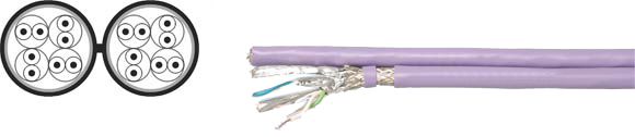 LAN Cable, 10GIGA S-STP duplex, Sealcon, , RoHS Approved, RoHS Compliant