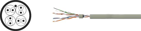 LAN Cable, 155 UTP solid, Sealcon, , RoHS Approved, RoHS Compliant