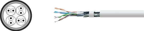 LAN Cable, 200 S-FTP solid, Sealcon, , RoHS Approved, RoHS Compliant