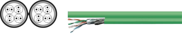 LAN Cable, 200 S-FTP duplex, Sealcon, , RoHS Approved, RoHS Compliant