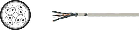 LAN Cable, 600 S-STP flex, Sealcon, , RoHS Approved, RoHS Compliant