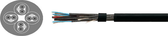 Audio Cables, Multipaired, Pairs with Foil Shielding, 2x2x0.22, RoHS Approved, RoHS Compliant, Sealcon, European  