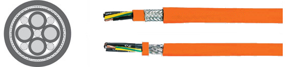 TOPSERV® 102 / 115 PVC Highly flexible, drag chain cable 0,6/1 kV,EMI preferred type, European  , Sealcon