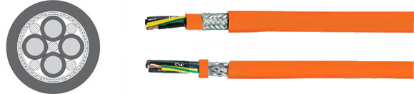 TOPSERV 137, TOPSERV 138, PUR Jacket, UL/CSA, Flexible Motor Supply Cable 0,6/1 kV, EMC (EMI Preferred Type), European  , Sealcon