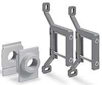 Rapid clamps kit with wall fixing brackets + flanges for series MX