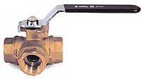 Ball Valve, Series 2960 L-Passage, 3-way/2-position, Lockable