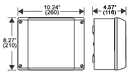 K 9350 - Polystyrene Indoor Enclosures w/ Metric Knockouts