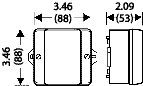 D 9120, Liquid Tight Polystrene Enclosure (Indoor Installation), without Terminal Blocks, with metric knock-outs for cable entry