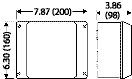 K 9255, Liquid Tight Polystrene Enclosure (Indoor Installation), from 8 - 4 AWG 3 phase, 2 AWG 1 phase, 5-pole, with Terminal Block Dimensions: (W) 7.87"(200) x (H) 6.30"(160) x (D) 3.86"(98)