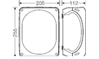 KF 2500 B - Polycarbonate Indoor/Outdoor Enclosures w/ Metric Knockouts