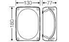 KF 1000, Liquid Tight Polycarbonate Enclosure (Indoor/Outdoor Installation), without Terminal Blocks, Type NEMA 4x, IP 65, Sealcon, Hensel