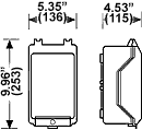 KG 9001, Empty Enclosures, Polycarbonate Enclosures, IP 65, RAL 7035, Polystyrene Body, Polycarbonate Lid, Useable Space: (W) 4.0"(101) x (H) 8.1"(205) x (D) 3.7" (95) mm