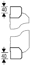 KV EB 12, Cable Entry Covers for KV Boards from 12 -54 modules