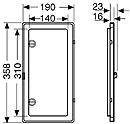 NZ KL 54, KWH Meter Window Flap, according to DIN 43 870, IP 54