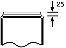 Mi FM 25, Flange, Cable Entry: 19 x M25, for box wall 300 mm, with sealing and fastening wedges