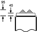 Mi FP 82, Cable insertion, 2 x 23 - 70 mm outside diameter