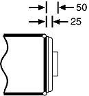 Ventilation Flange, degree of protection IP 23