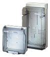 Polystyrene/Polycarbonate Enclosures with transparent lids, Hinged lid or Hinged window flap