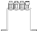 KLS 55, Terminal Block: 5-pole - Max. Voltage= 600V - Set 16 to 50 mm², Cu