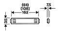 KG TS 01, DIN Rail, 35 mm, according to DIN EN 50 022, includes 4 Fastening Screws, Top Hat Profile