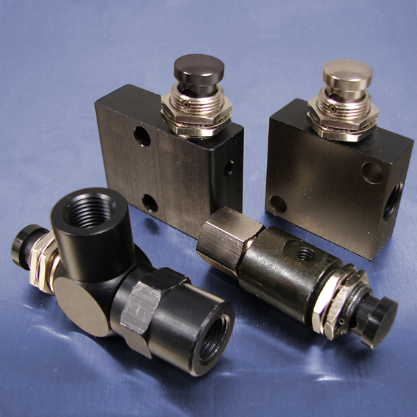 2Way Closed Valves Push Button 1/8 NPT (F) Input Port Sealcon