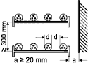 installation on cable trays or cable ladders (unrestricted air circulation) 