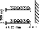 installation on cable trays or cable ladders (unrestricted air circulation) 